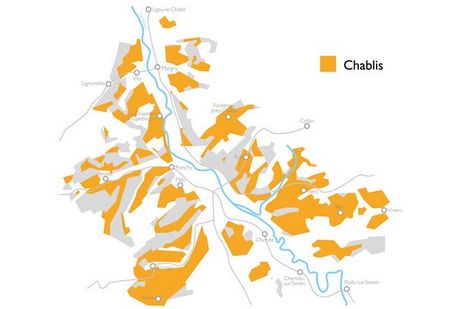 AOCシャブリ/Chablisの地図をダウンロード